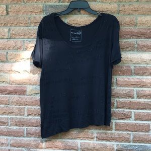 Black free people Graphic t shirt